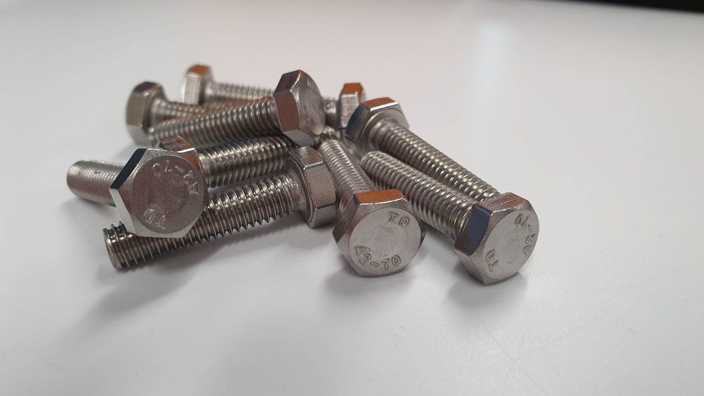M6 Hex Bolts - Various Lengths