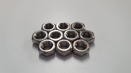 M6 Hexagonal Full Nuts