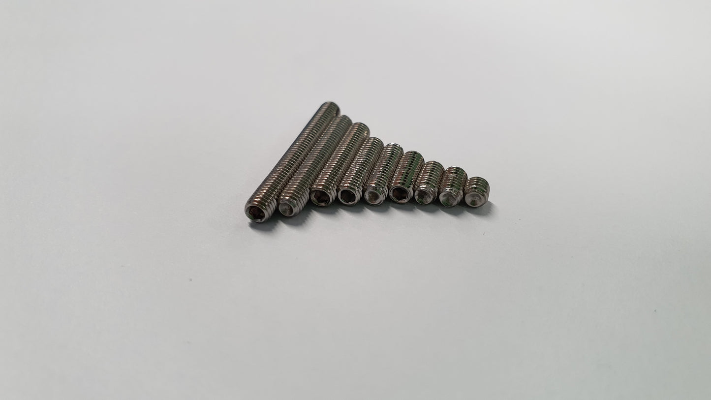 M3 Grub Screws - Various Lengths