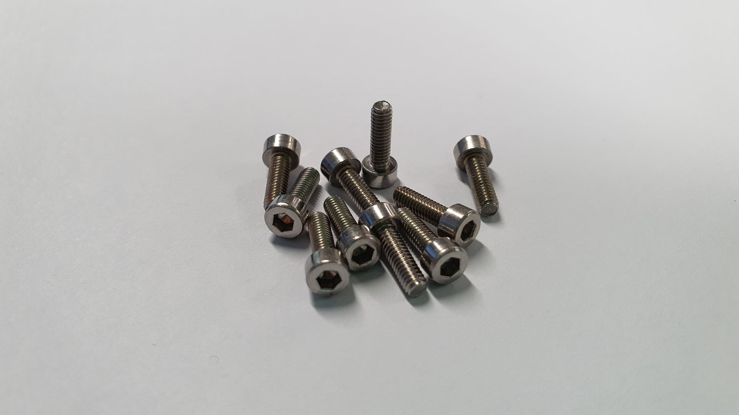 M2.5 Cap Head Screws - Various Sizes