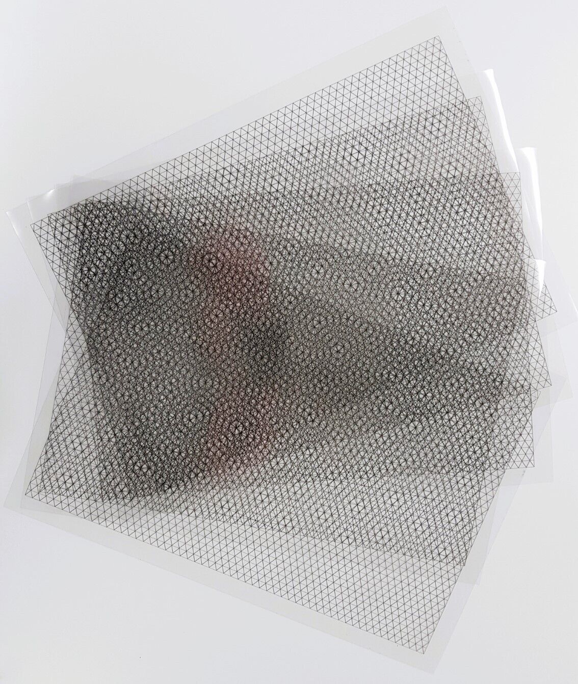 Clear Isometric Grid A4 Sheet - Equilateral Triangle