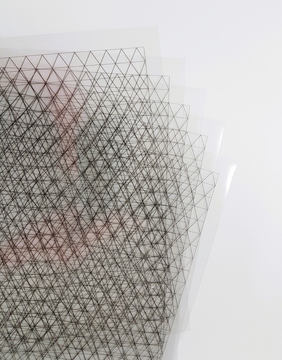Clear Isometric Grid A4 Sheet - Equilateral Triangle