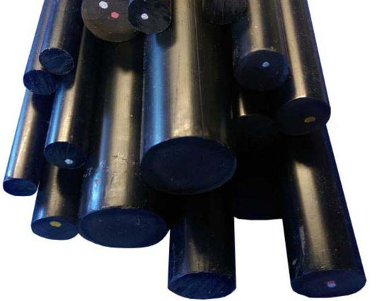 Plastic Round Rod PVC Black Make it here