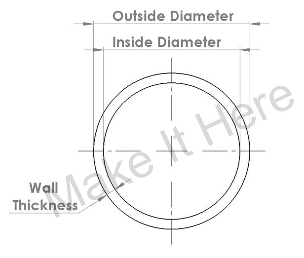 Tube Dimensions Make it here
