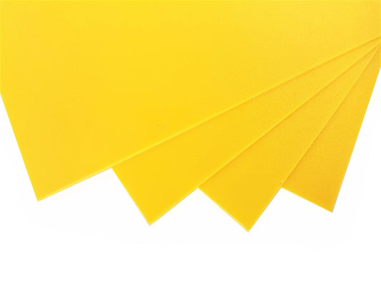 Plastic Sheet PP Textured Yellow Make it here