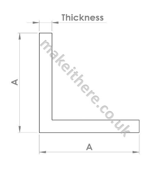 Angle dimensions Make it here