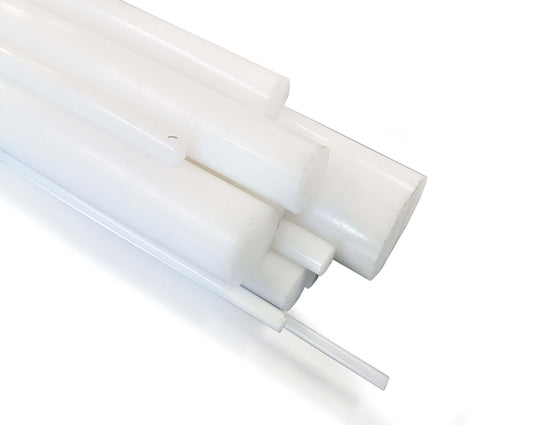 Plastic Round Rod Acetal White Make it here