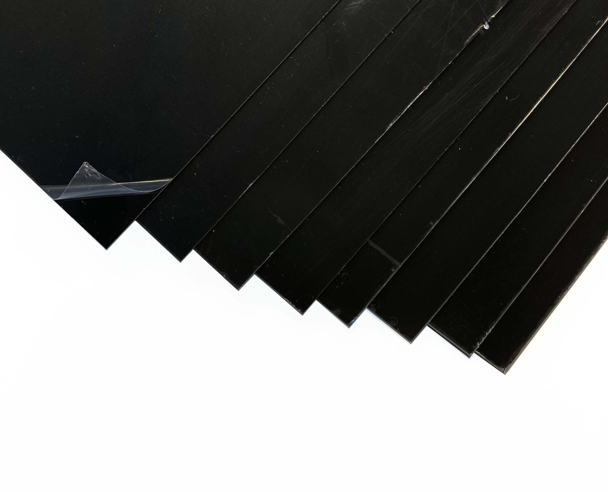 Plastic Sheet Polystyrene Black Gloss Make it here