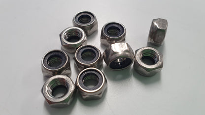 M6 Nylon Lock Nuts (Nyloc)