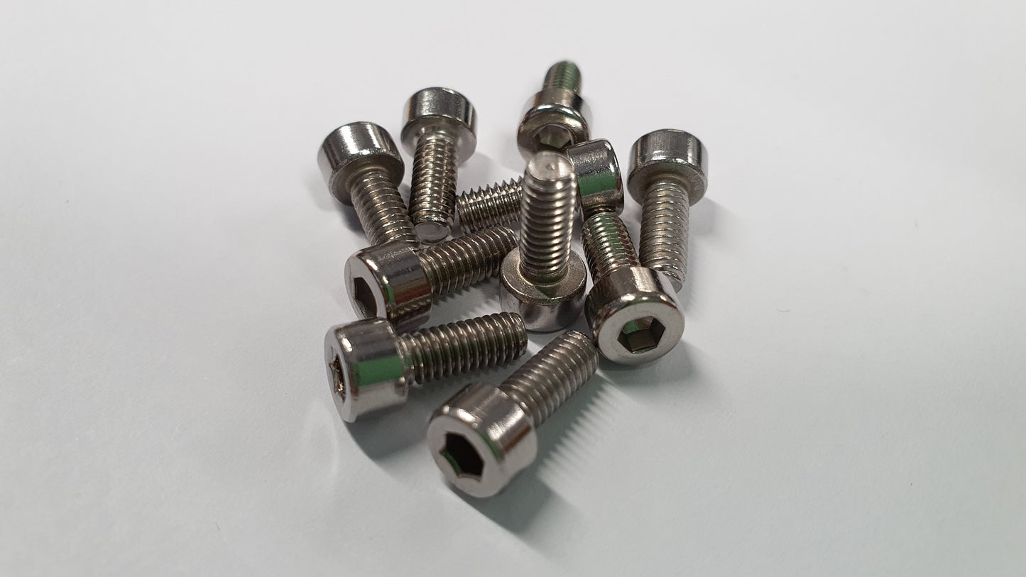 M4 Cap Head Screws - Various Sizes