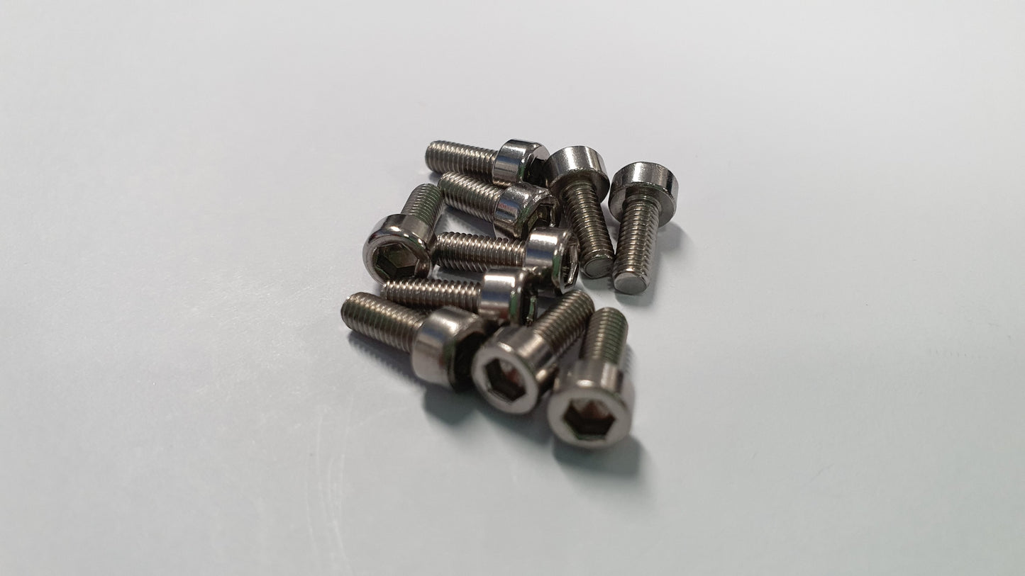 M3 Cap Head Screws - Various Sizes