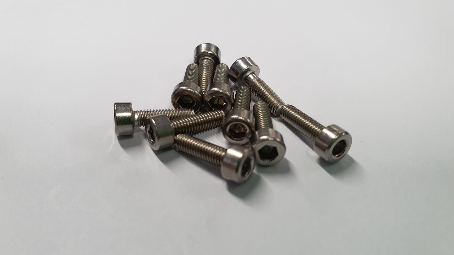 M3 Cap Head Screws - Various Sizes