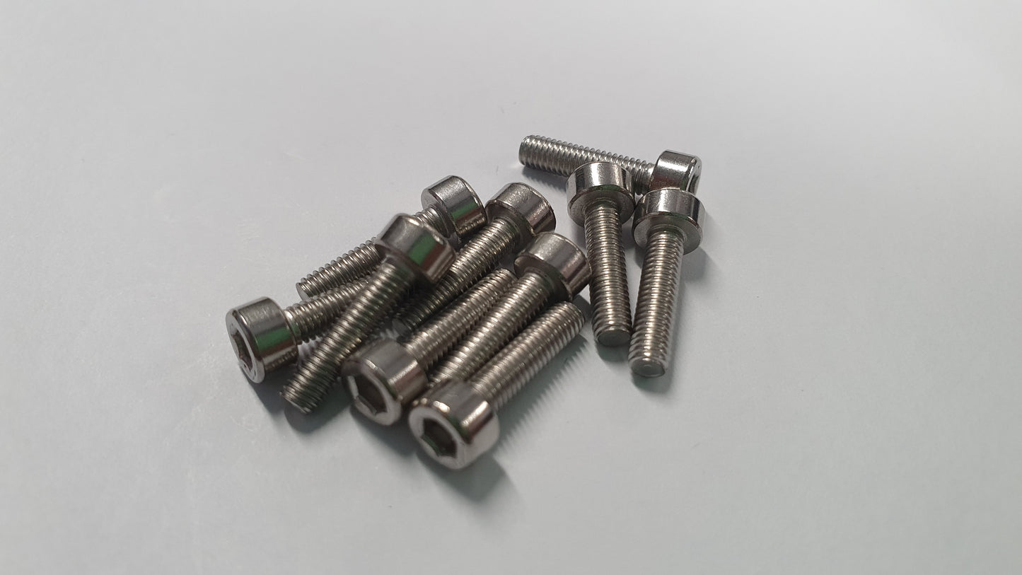 M3 Cap Head Screws - Various Sizes