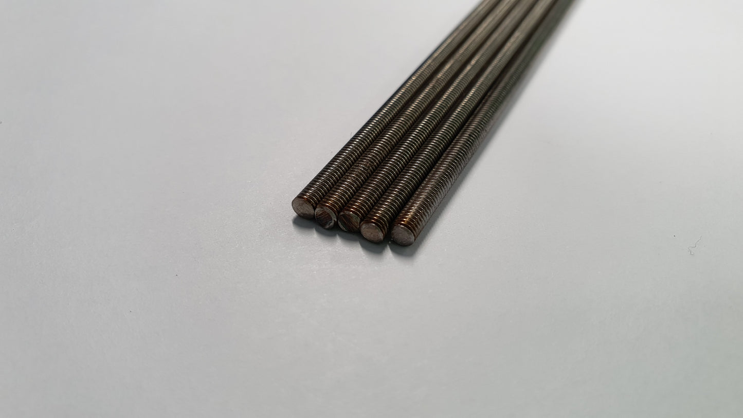 M3 Threaded Rod (Studding) - Various Lengths