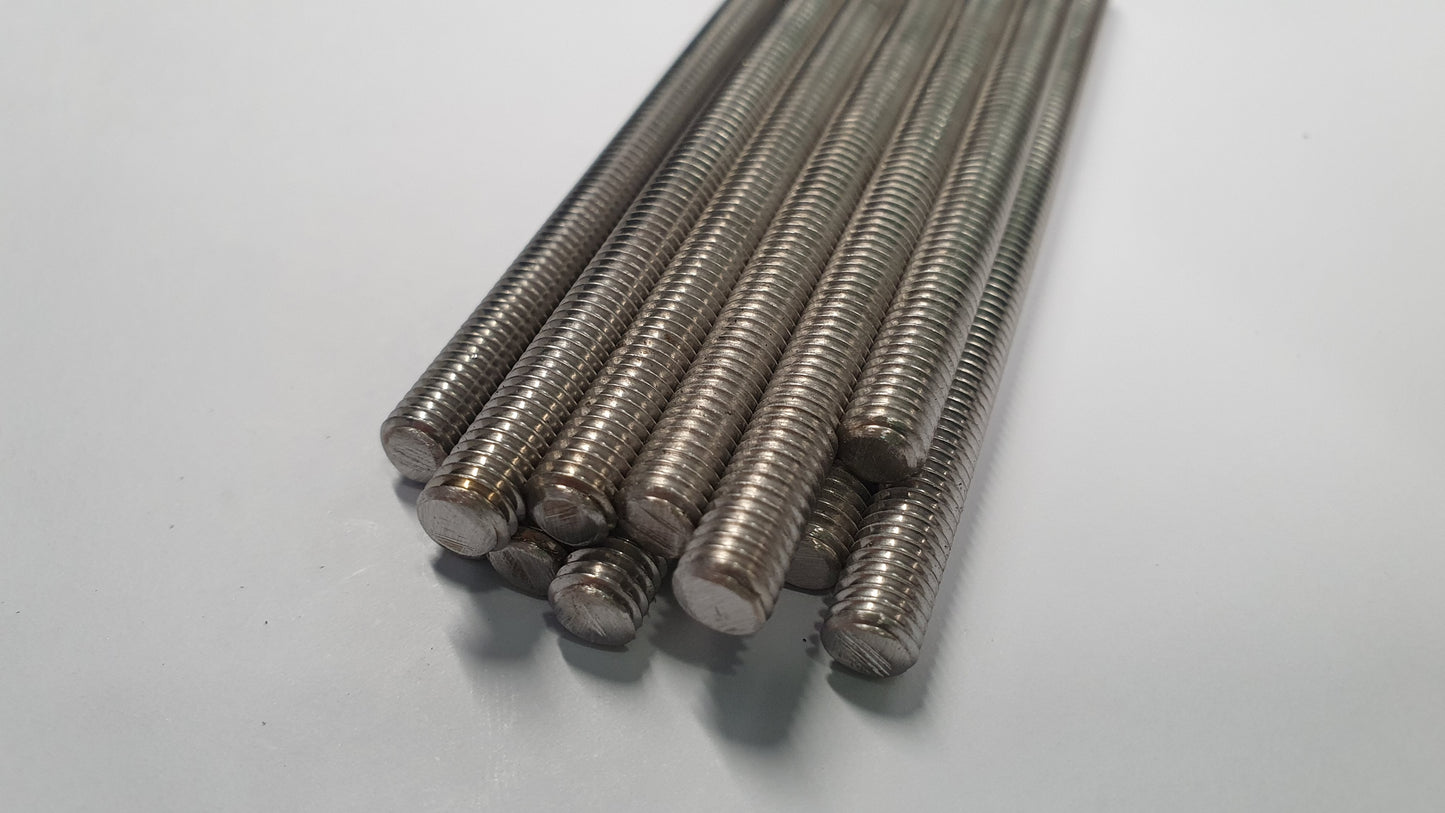 M6 Threaded Rod (Studding) - Various Lengths