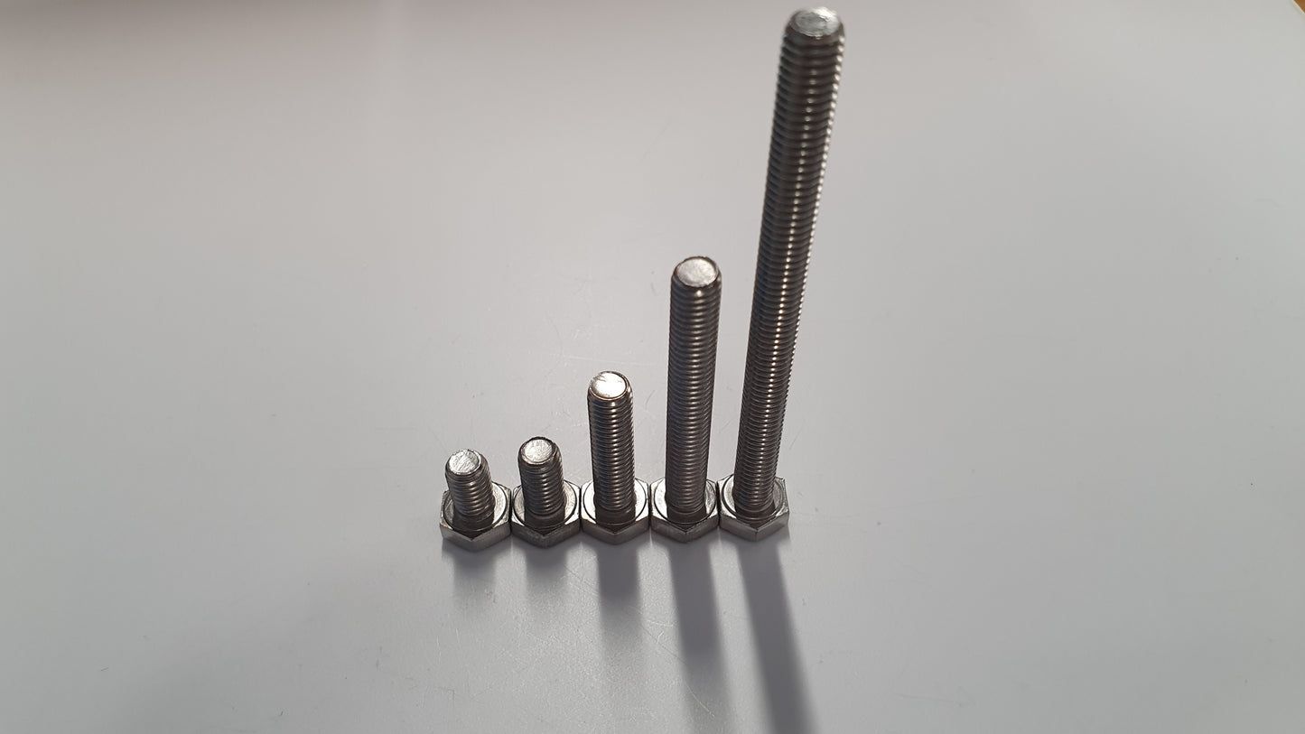 M6 Hex Bolts - Various Lengths