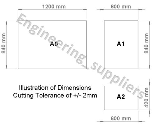 Neoprene Sheet - Paper Sizes