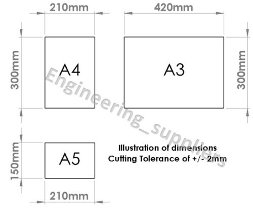 Neoprene Sheet - Paper Sizes