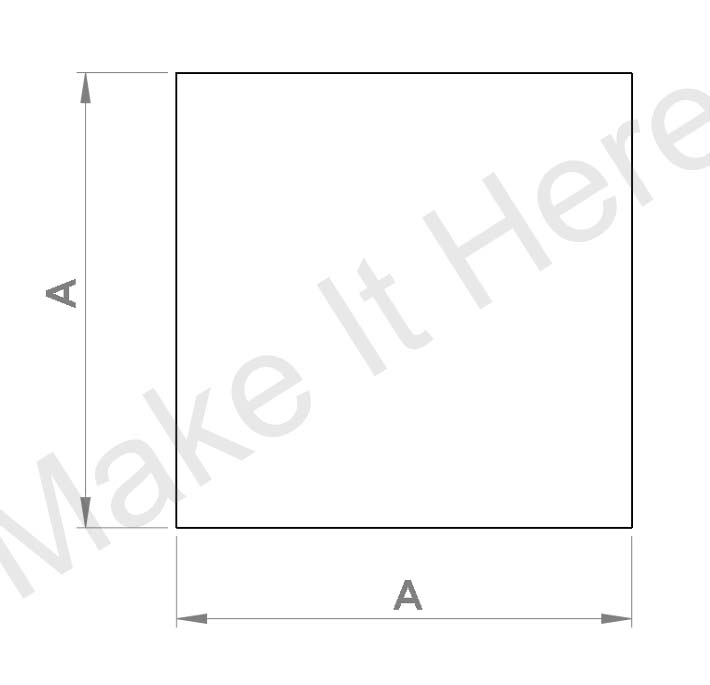 Metal Mild Steel Square Bar Rod EN3B