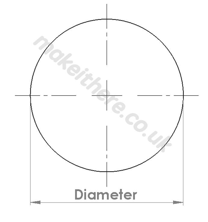 Round Diameter Dimension Make it here